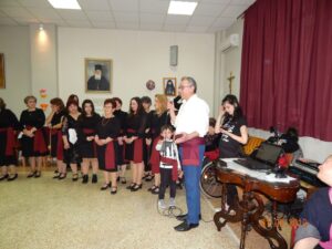 Χορευτές του Λαϊκού Εργαστηρίου Πάτρας σε παραδοσιακό χορό, Άσυλο Ανιάτων 2019