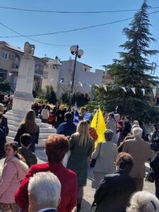 Κατάθεση στεφάνων στο Ηρώο της Εγλυκάδας, εθνική επέτειος 25ης Μαρτίου 2023