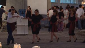 Χαρούμενη στιγμή χορού στην εκδήλωση λήξης εκπαιδευτικής περιόδου, 2019