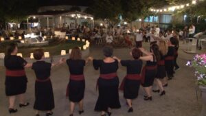 Χαρούμενη στιγμή χορού στην εκδήλωση λήξης εκπαιδευτικής περιόδου, 2019