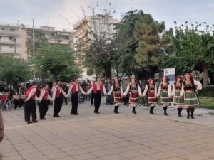 Χορευτές του Λαϊκού Εργαστηρίου Πάτρας σε παραδοσιακό χορό, Ψηλά Αλώνια 2022