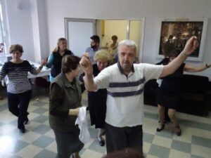Στιγμή γλεντιού στην εκδήλωση του ευγηρείου, 2018