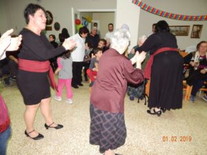 Χαρούμενη στιγμή στην αποκριάτικη εκδήλωση, Άσυλο Ανιάτων 2019