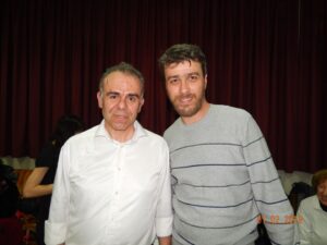 Ο Παναγιώτης Χαλκιόπουλος με τον Διευθυντή του ιδρύματος